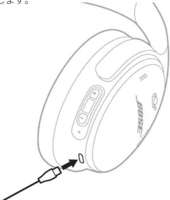 BOSE QuietComfort Headphones - ヘッドホンを充電する - 1