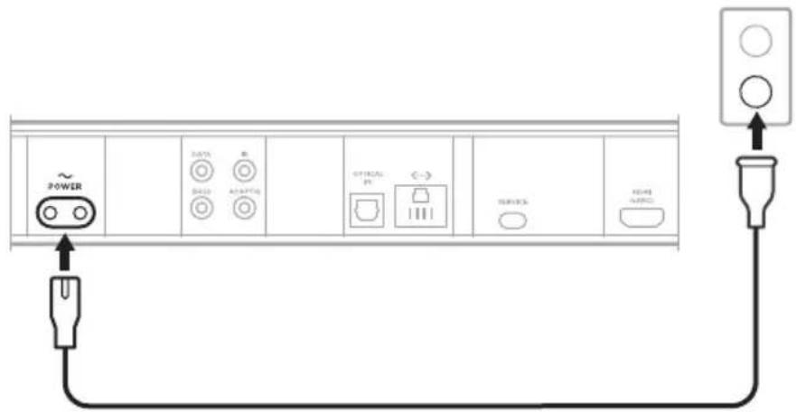 BOSE Smart Ultra Soundbar - 사운드바 전원 연결 - 1