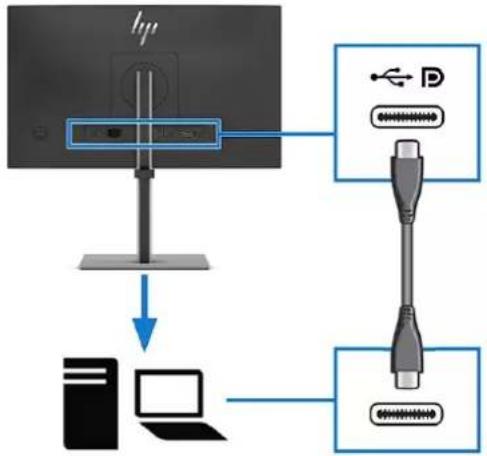 HP E45c G5 - Connectez un câble vidéo. - 5