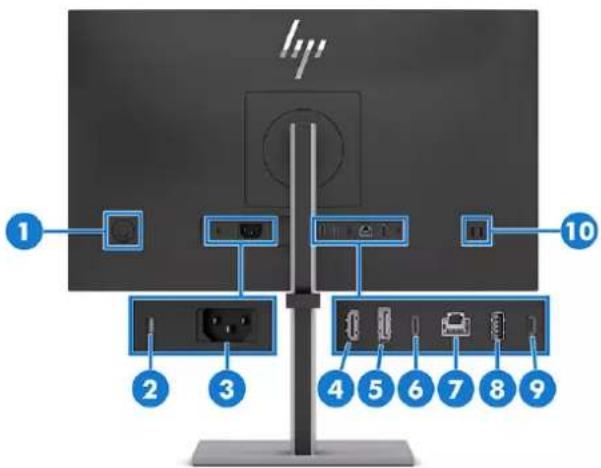 HP E45c G5 - Composants de la partie arrière - 3