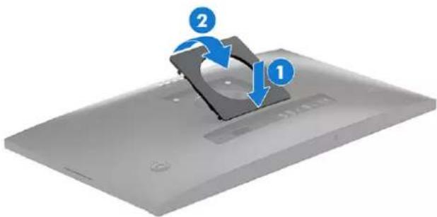 HP E45c G5 - Fixation de la tête de moniteur sur un dispositif de montage - 1
