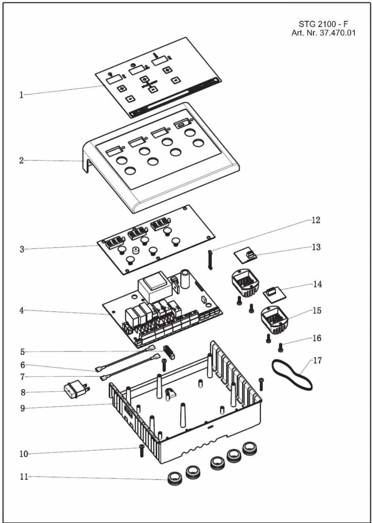 Karibu Vijandi - Explosietekening STG 2100 - F - 1