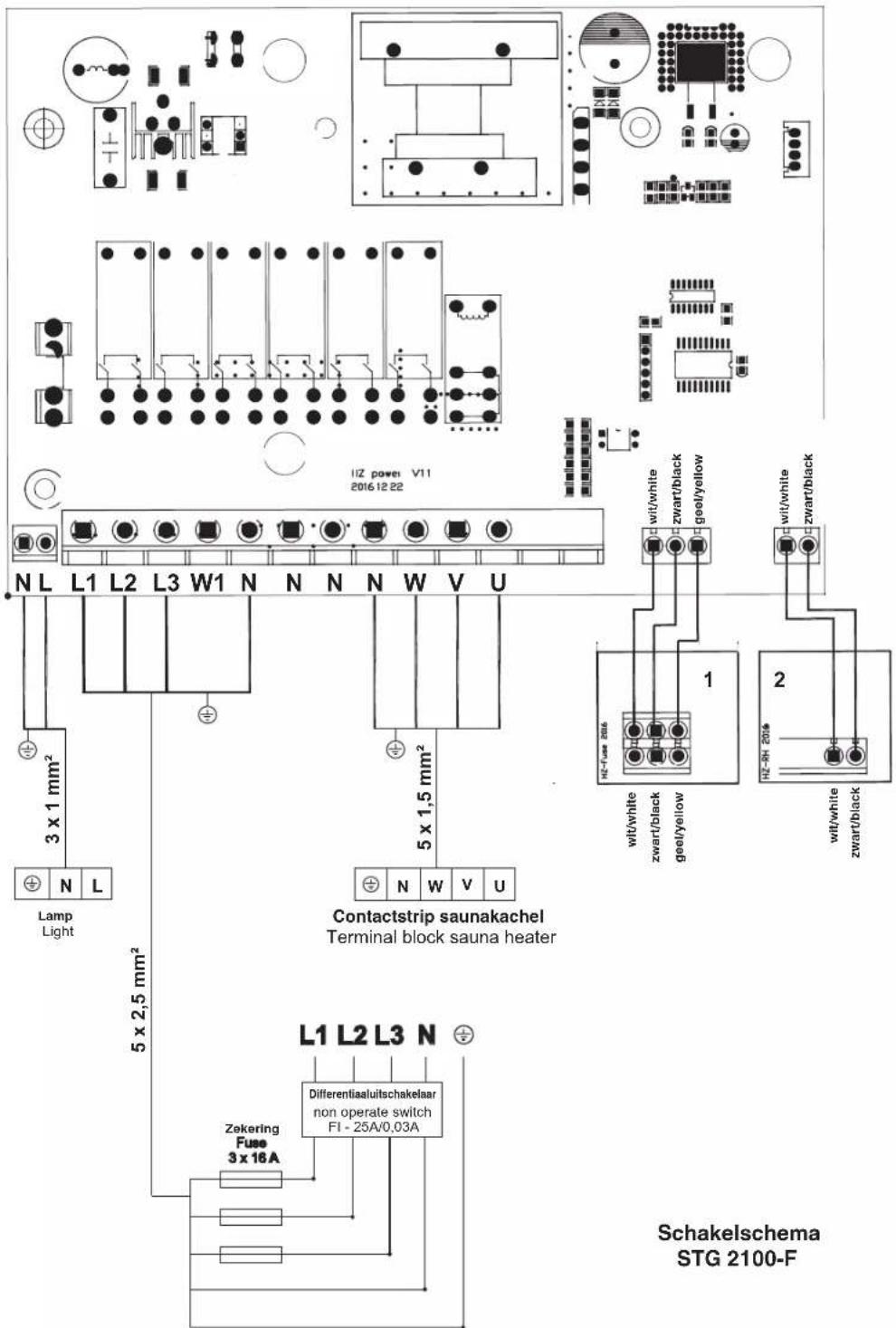 Karibu Jöhvi - STG 2100 - F / Aansluitschema - 1