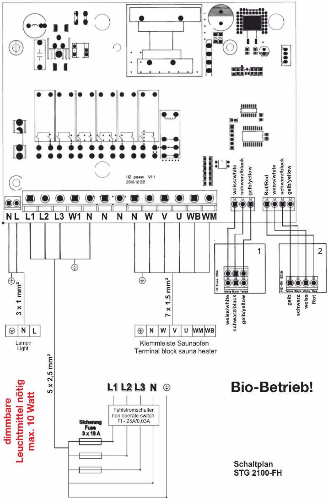 Karibu Kandau - - STG 2100 - FH / Anschlussplan - 1