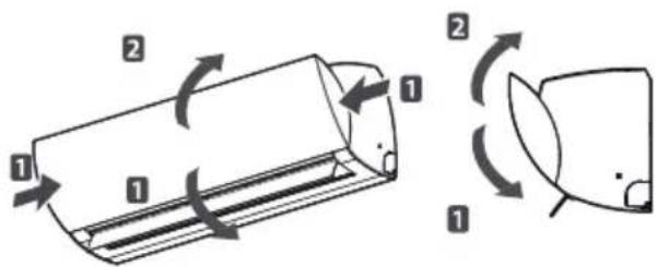 Diagram illustrating airflow or movement of a cylindrical device with labeled components and directional arrows