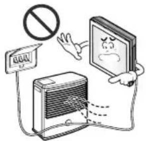 LG LAU096HNP - Ne pas placer d'appareil de chauffage ou tout autre appareil électroménager à proximité du câble d'alimentation. - 1