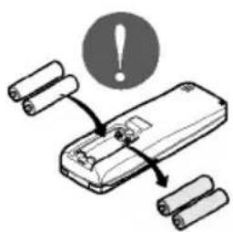 LG LAN121HNM - Replacez les piles de la télécommande. - 1