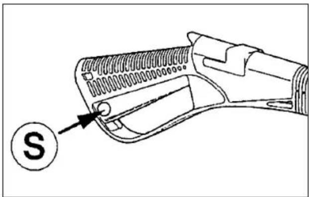 EINHELL HT 1600-F - Veiligheidsinrichting van het pistool - 1