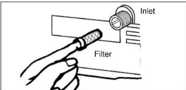 EINHELL HT 1600-F - Controle van de wateraanzuigfilter - 1