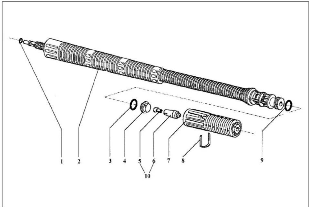 EINHELL HT 1600-F - Ersatzteilliste Schaumsprühvorsatz komplett - 2