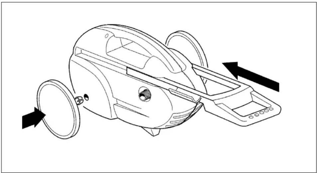 EINHELL HT 1600-F - Montaje de las ruedas y del bastidor - 1