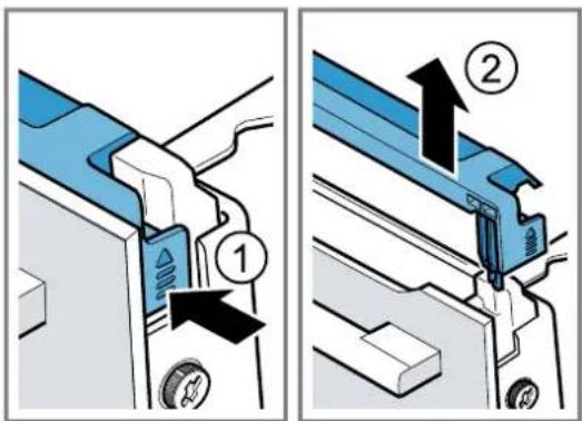 SIEMENS HM736G1B1 - Enlever le recouvrement de porte - 1