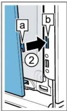 a b ②