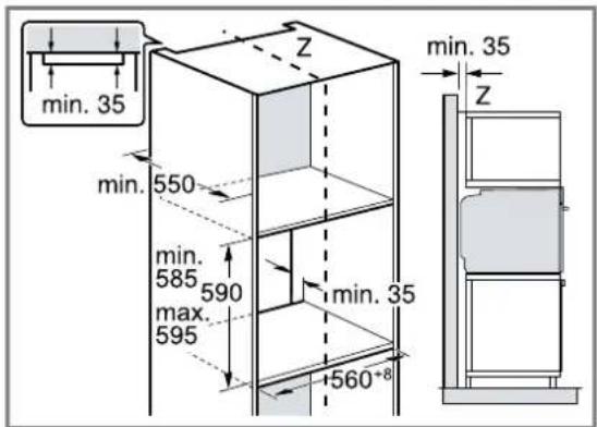 SIEMENS HB776G1B1 - Installation dans un meuble haut - 1