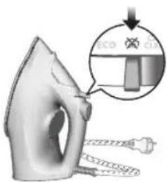 Diagram showing a 3D printer with an inset magnified view highlighting 'ECO' and 'CIX' components.