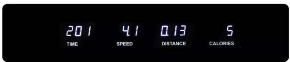 201 4.1 0.13 5 TIME SPEED DISTANCE CALORIES