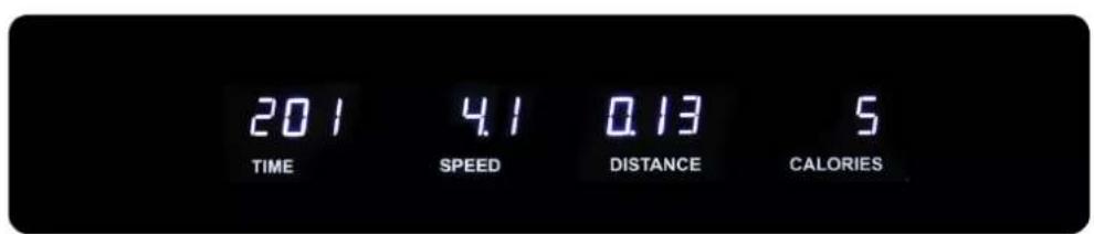 201 4.1 0.13 5 TIME SPEED DISTANCE CALORIES
