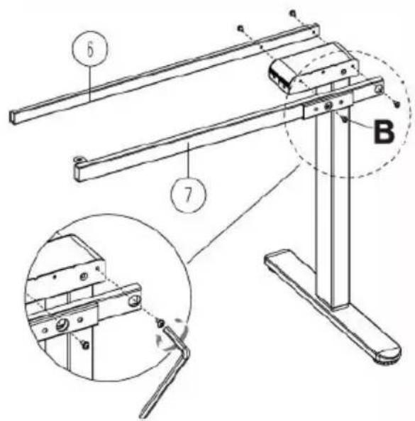 Digitus DA-90453 - Étape 3 : Installer la tige de connexion. - 2