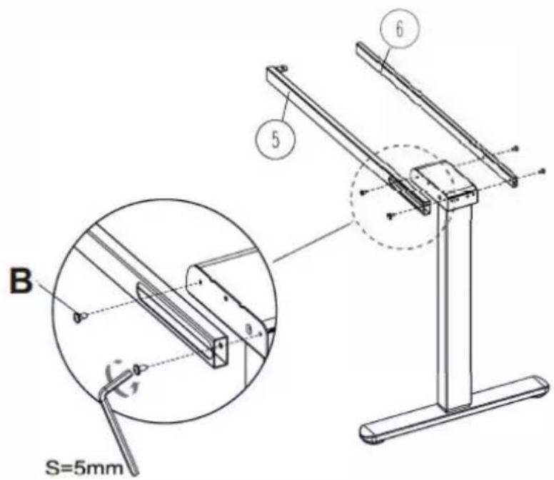 Digitus DA-90453 - Étape 6 : installer la tige de connexion. - 2