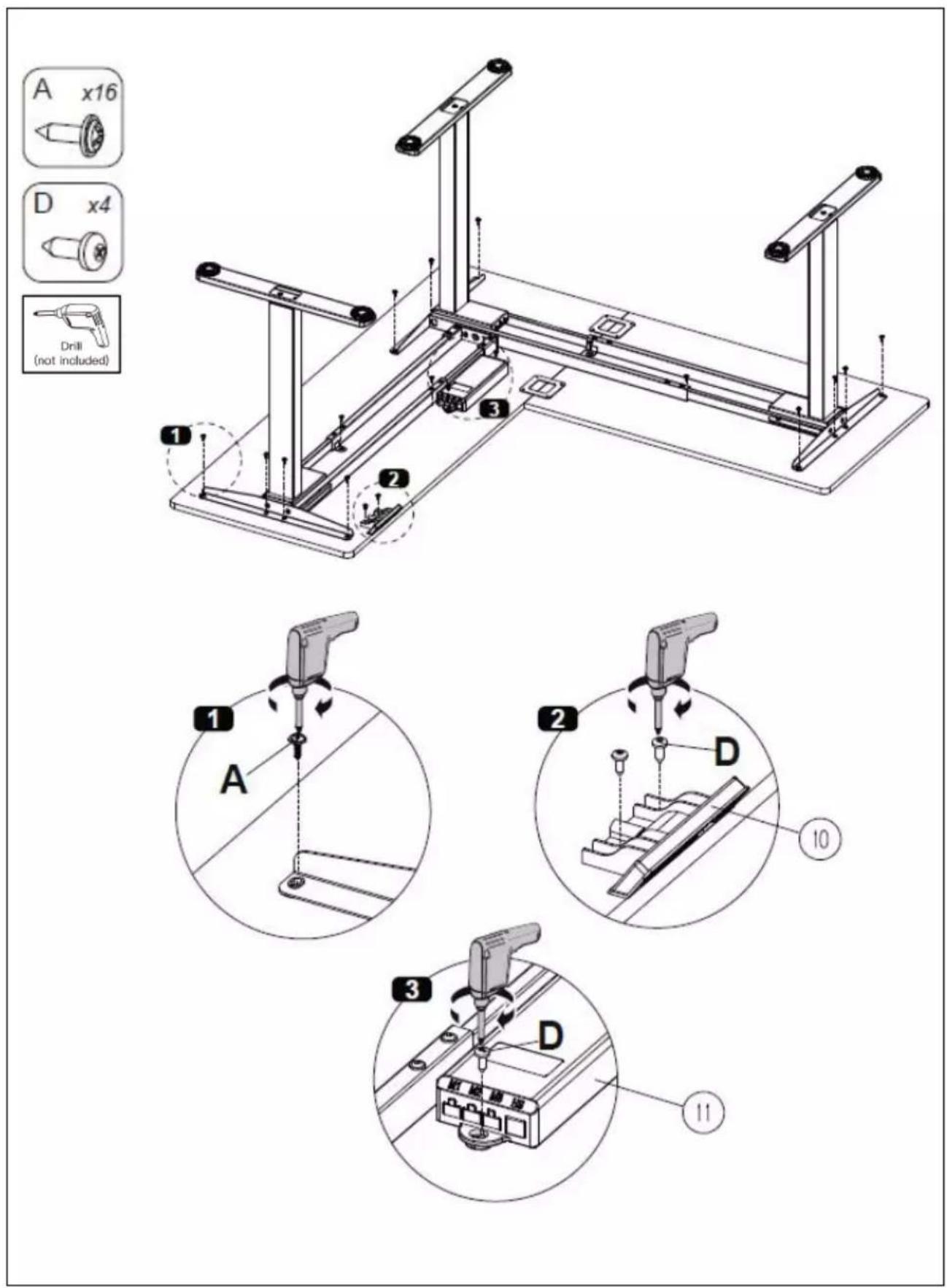 Digitus DA-90453 - Étape 8 : Installer le support latéral. - 4