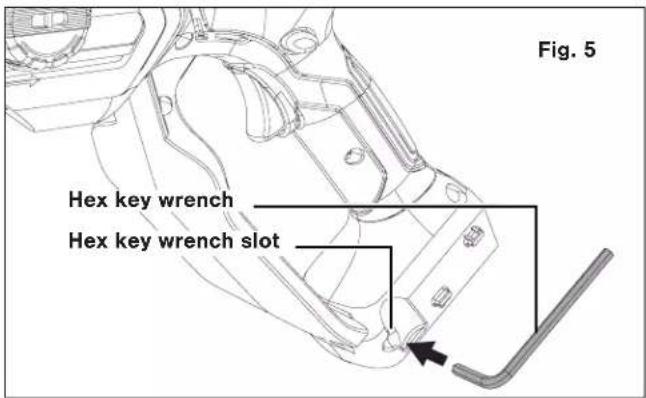Fig. 5 Hex key wrench Hex key wrench slot