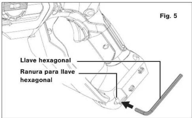 Fig. 5 Llave hexagonal Ranura para llave hexagonal