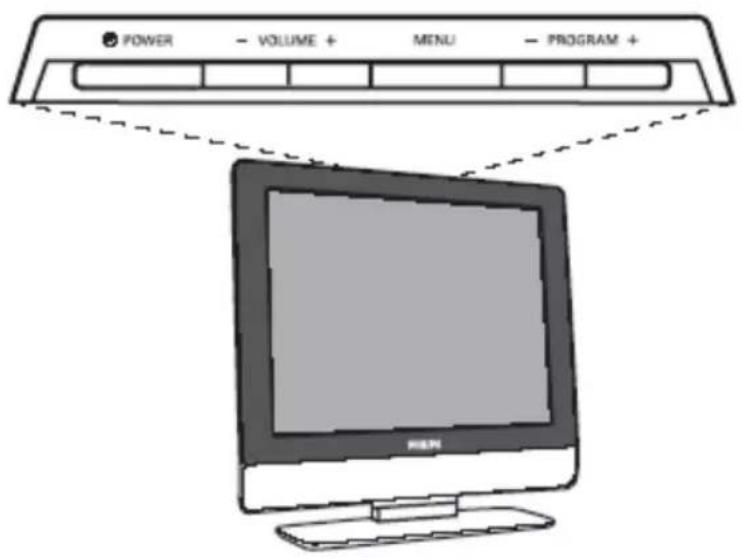 POWER - VOLUME + MENU - PROGRAM +