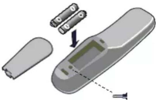 PHILIPS 23HF5474 - Installing the remote control - 1