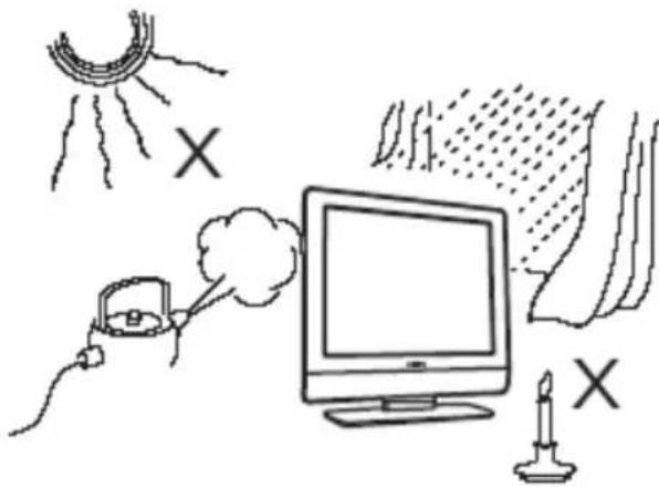 PHILIPS 23HF5474 - Make sure that air can circulate freely through the ventilation slots - 1