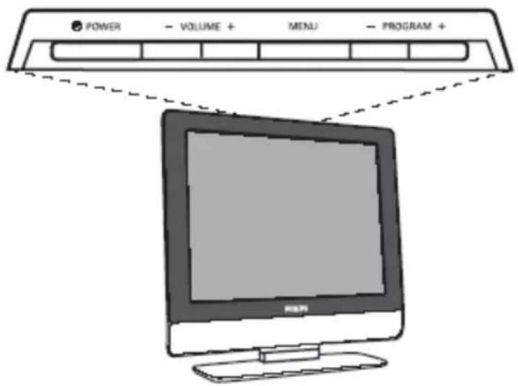 POWER - VOLUME + MENU - PROGRAM +