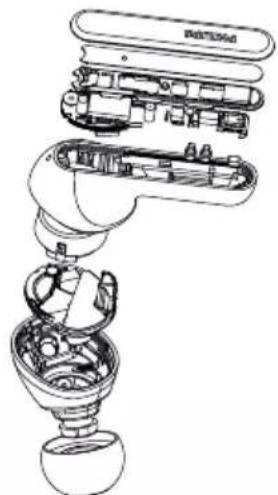 PHILIPS TAT4507 - Αφαίρεση της ενσωματωμένης μπαταρίας - 1