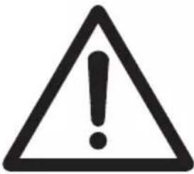 Warning symbol image with exclamation mark inside a triangle