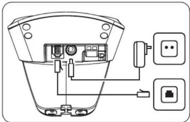 PHILIPS XL350 - Brancher la base - 1