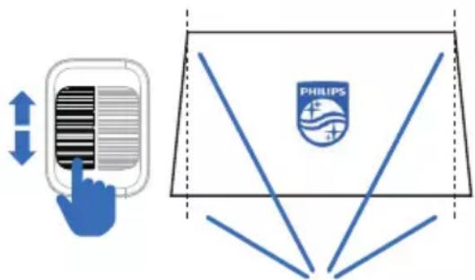 PHILIPS NeoPix 110 NPX110 - Correction de la distorsion trapézoïdale - 1
