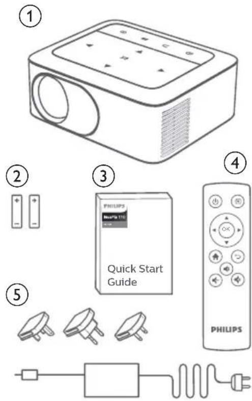 PHILIPS NeoPix 110 NPX110 - Contenu de la boîte - 1