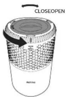PHILIPS AC0650 - Installation du filtre - 1
