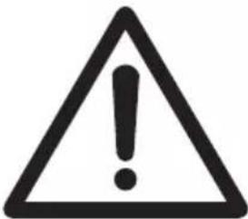 Warning symbol with exclamation mark inside a triangle