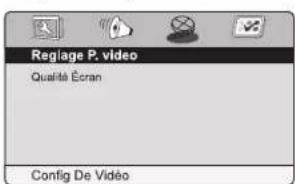 Reglage P. vidéo Qualité Écran Config De Vidéo