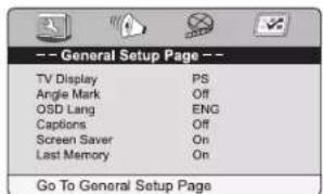 MUSE M-1028 CVB - Navigating the setup menu - 1