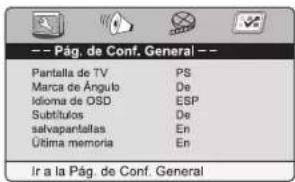 MUSE M-1028 CVB - Pág. de conf. general (página de configuración general) - 1