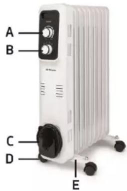 Orbegozo RL 1000 - DESCRIÇÃO DAS PARTES - 1