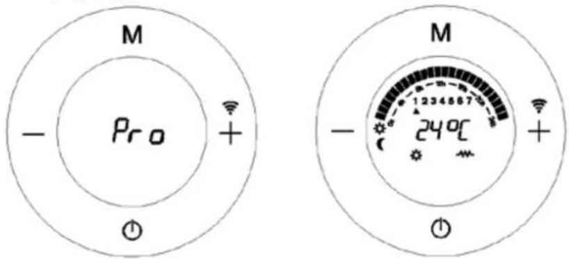 M - Pro + ⊕ M - + 24°C 1234587 +