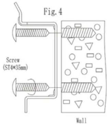 Fig. 4 Screw (ST4*35mm) Wall