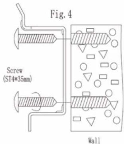 Fig. 4 Screw (ST4*35mm) Wall