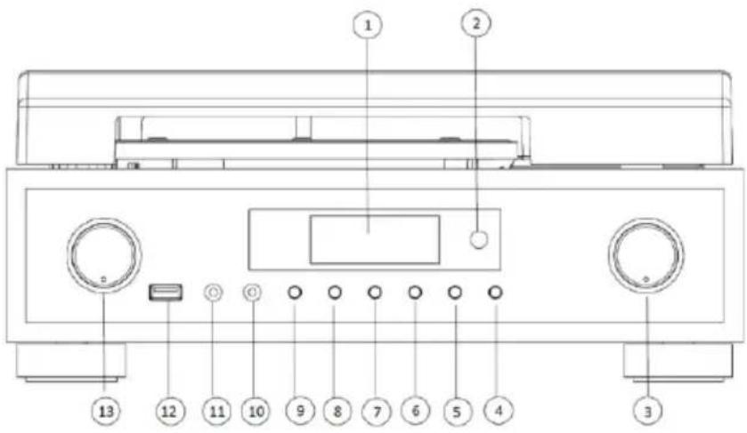 LENCO MC-160WD - FACE AVANT : - 1