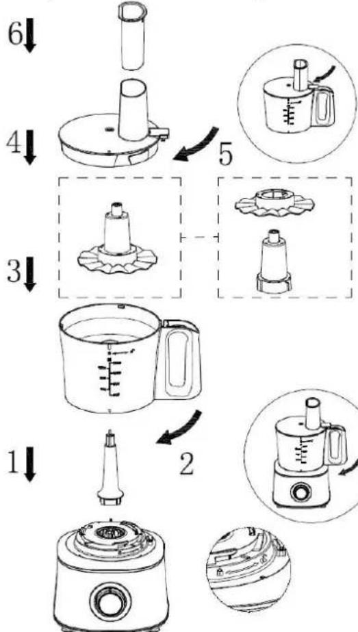 Emerio FP-130587.1 - USING THE WHISKING DISC - 1