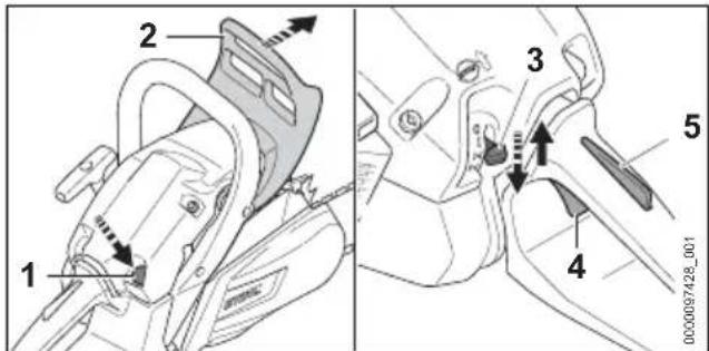 STIHL MS 182 - Motor starten - 1