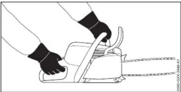 STIHL MS 182 - Prise en mains et utilisation de la tronçonneuse - 1