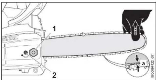 STIHL MS 182 - Sägekette spannen - 1