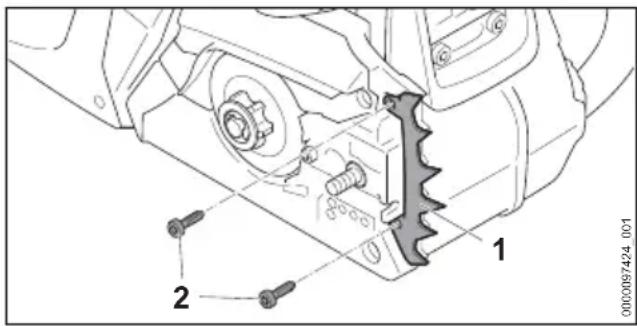 STIHL MS 162 - Krallenanschlag anbauen - 1